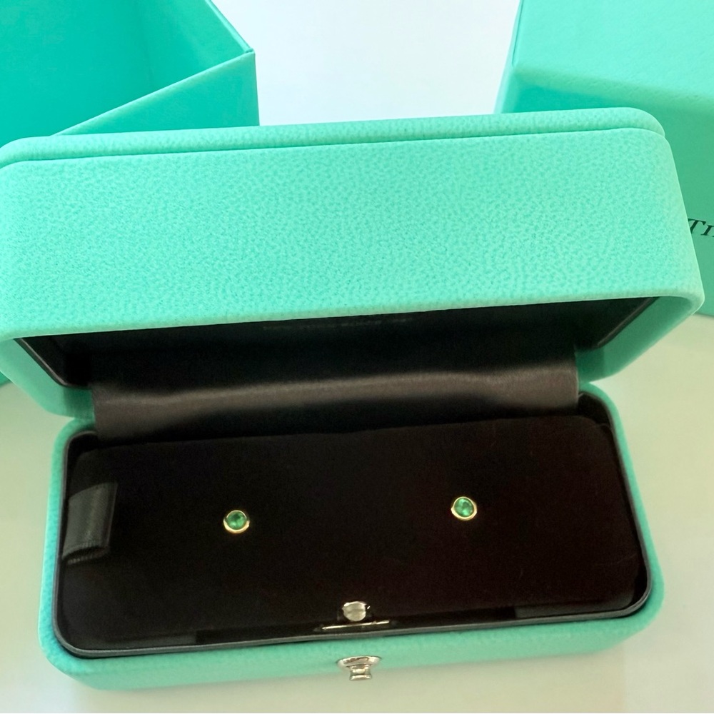 Tiffany & Co. Elsa Peretti Color by the Yard Emerald Earrings